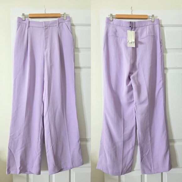 Zara Purple Full Length Pants M NWT - Picture 3 of 11